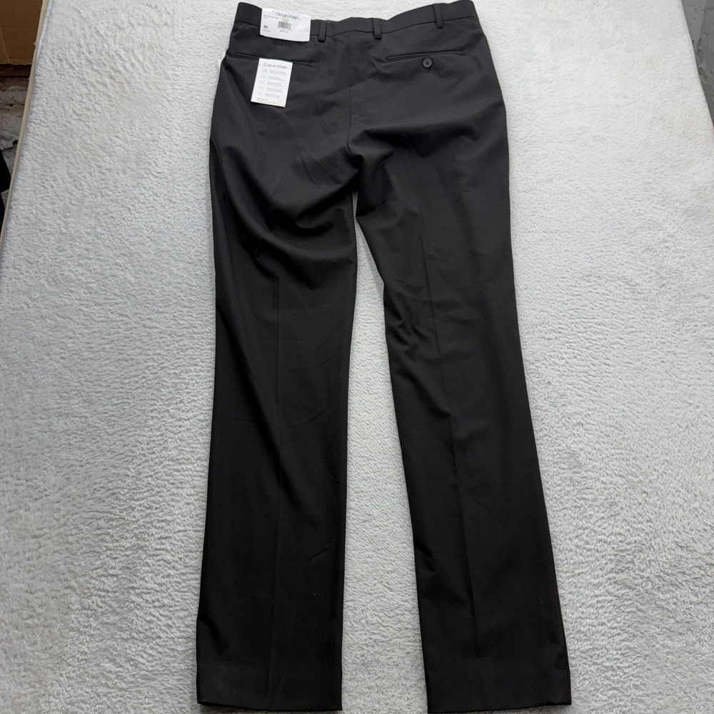 Calvin Klein Jayden Mens Skinny Fit Dress Pants Black 36W x 34L JAYDPJJY0102 NEW - Picture 8 of 9